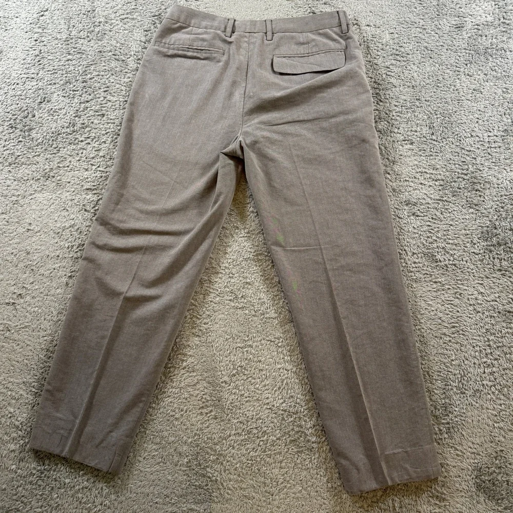 Armani Exchange Mens Gray Dress Pants Size 32 Reg Cotton Blend Trousers